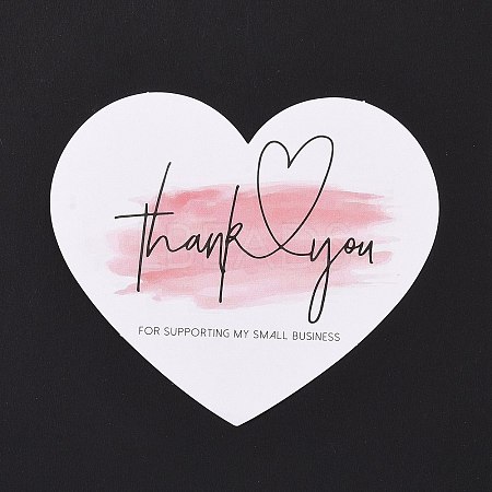 Coated Paper Thank You Greeting Card DIY-F120-03B-1