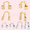 240Pcs 4 Styles Brass Wire Guardian and Protectors KK-BBC0019-11-6