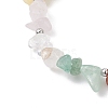 Natural & Synthetic Mixed Gemstone Chip Beaded Bracelets BJEW-JB12532-02-3