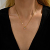 Real 18K Gold Plated Stainless Steel Pendant Necklaces CP2918-4-2