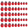 30Pcs 3 Styles Opaque Resin Pendants RESI-ME0001-39-1