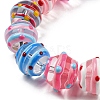 Handmade Bumpy Lampwork Beads Strands LAMP-R145-09-3