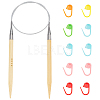 1Pc Bamboo Circular Knitting Needles FIND-WR0012-46B-1