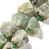 Raw Rough Natural Prehnite Beads Strands G-J388-A06-01-1