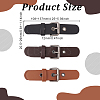 Fingerinspire 6 Sets 3 Colors PU Imitation Leather Sew on Toggle Buckles FIND-FG0001-86-2
