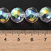 Transparent Electroplate Glass Beads Strands EGLA-N002-34D-H01-4