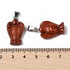 Natural Red Jasper Pendants G-B127-10P-11-4