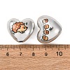 Printed Opaque Acrylic Beads AC-CBA1B25-01-3