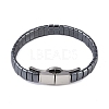 Synthetic Non-Magnetic Hematite Beaded Bracelets for Men BJEW-E102-01P-1