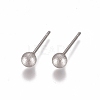 Tarnish Resistant 304 Stainless Steel Stud Earrings EJEW-G278-40P-02-1