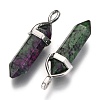 Natural Ruby in Zoisite Double Terminated Pointed Pendants G-F295-04N-2