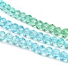 Transparent Painted Glass Beads Strands DGLA-A034-T4mm-A17-4