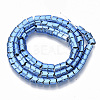 Electroplated Non-magnetic Synthetic Hematite Beads Strands G-S365-007-3