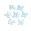 Electroplate Transparent Glass Beads EGLA-N057-03F-2