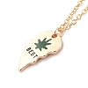 BEST BUDS Alloy Pendant Necklaces NJEW-K124-03A-G-3