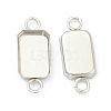 Tarnish Resistant 201 Stainless Steel Cabochon Connector Settings LS-STAS-H143-23P-2