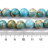 Dyed Natural Regalite/Imperial Jasper/Sea Sediment Jasper Beads Strands G-B124-C03-05-3