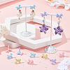 40Pcs Spray Painted Alloy Stud Earring Findings FIND-SP0005-51-4
