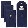 Rectangle Velvet Single Watch Storage Bag with Flip Cover ABAG-WH0044-46B-1