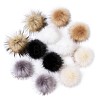Fluffy Pom Pom Sewing Snap Button Accessories SNAP-TZ0002-B01-2