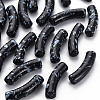 Opaque Spray Painted Acrylic Beads LS-MACR-S372-002F-B01-1