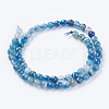 Natural Stripe Agate Beads Strands X-G-G581-6mm-05-2