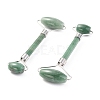 Natural Green Aventurine Brass Face Massager MRMJ-G009-38P-2