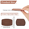 Olycraft 39Pcs 3 Colors PU Imitation Leather Blank Sublimation Clothes Labels DIY-OC0010-79-2