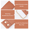 2Pcs 2 Style Leather Tape Measure Clip for Belt AJEW-GF0007-76-6