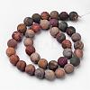 Natural Polychrome Jasper/Picasso Stone/Picasso Jasper Beads Strands G-D809-03-10mm-2