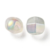 UV Plating Luminous Transparent Acrylic Beads OACR-P010-01B-2