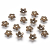 Tibetan Style Alloy Bead Caps K0PA6071-1