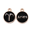 Alloy Enamel Pendants ENAM-S124-01B-08A-1