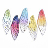 Transparent Epoxy Resin Big Pendants X1-RESI-T046-01-1