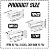 30Pcs 3 Styles Rectangle Silicone Retainer Buckle Holder Watchbands Retaining Hoop Replacement Watch Strap Clasp FIND-CN0002-39B-2