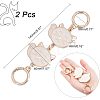 Alloy Enamel Cat Link Chains for Purse Chains PURS-WH0001-40-2