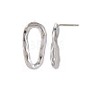 304 Stainless Steel Twist Oval Stud Earrings for Women EJEW-N016-020P-3