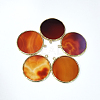 Natural Carnelian/Red Agate Pendants G-E526-10H-2