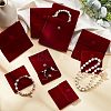 8Pcs 2 Style Square Velvet Jewelry Bags TP-FH0001-01B-2