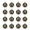 Golden Plated Alloy Charms LS-ENAM-S118-02H-2