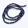 Black Glass Bicone Beads Strands X-GLAA-S026-10-3