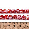 Handmade Millefiori Glass Round Beads Strands LK-R004-93G-4