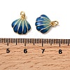 Brass Enamel Charms KK-H002-35G-02-RS-3