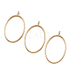 Rack Plating Alloy Open Back Bezel Pendants PALLOY-TA0001-10G-3