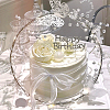 Transparent Plastic Bicone Pendant Cake Pull FIND-WH0126-341-6