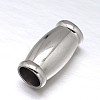 Tarnish Resistant 304 Stainless Steel Magnetic Clasps with Glue-in Ends STAS-M200-C-01-2