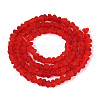 Frosted Transparent Glass Beads X1-GLAA-N016-4mm-08-2