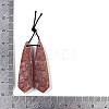 Natural Strawberry Quartz Pendants G-Q176-02-3