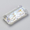 Embossed Glass Rhinestone Pendants GLAA-J101-07B-001SI-4