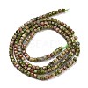 Natural Unakite Beads Strands G-H042-B25-01-3